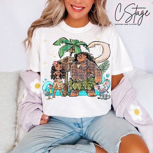 Island girl digital image png