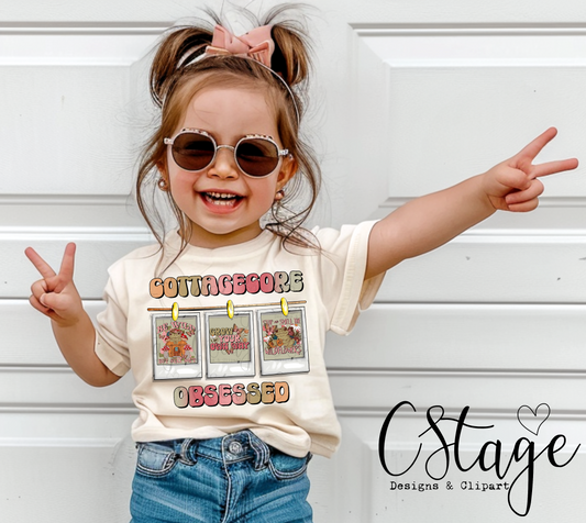 Cottagecore obsessed digital image png