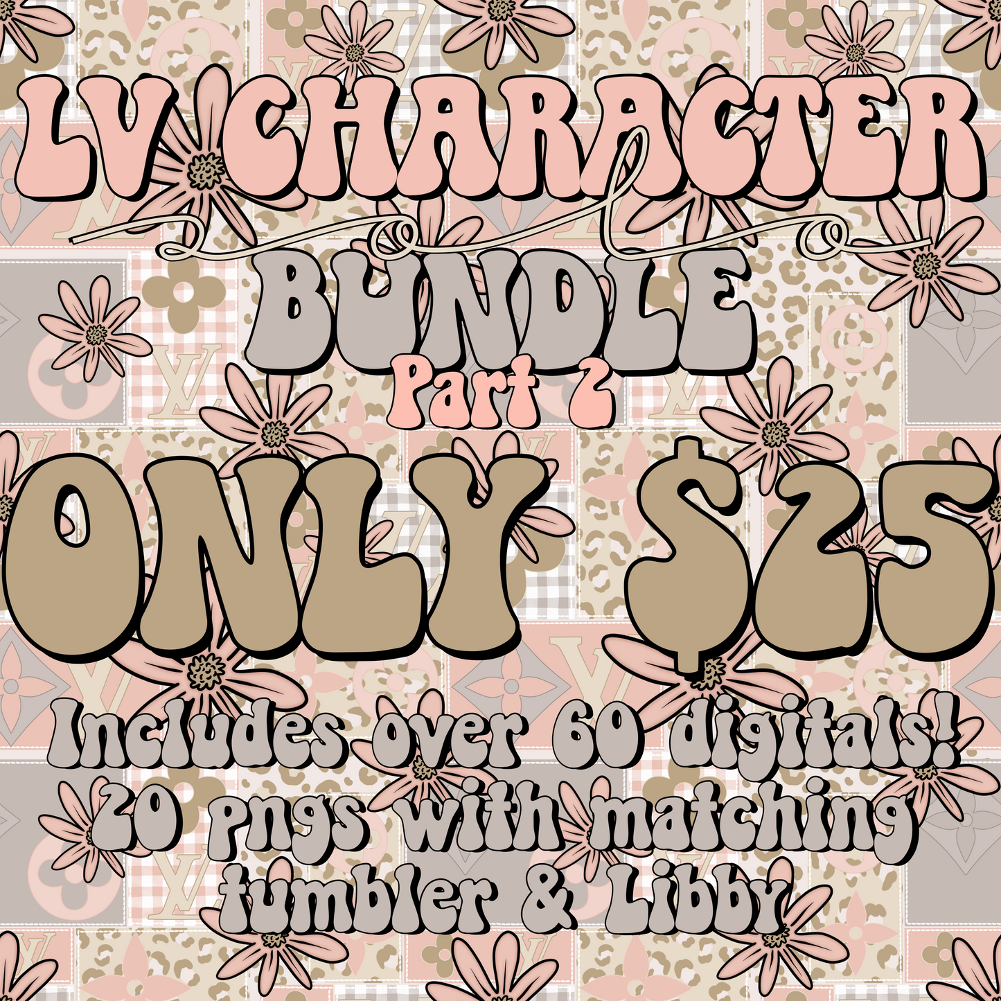 LV Character Solo bundle digital images