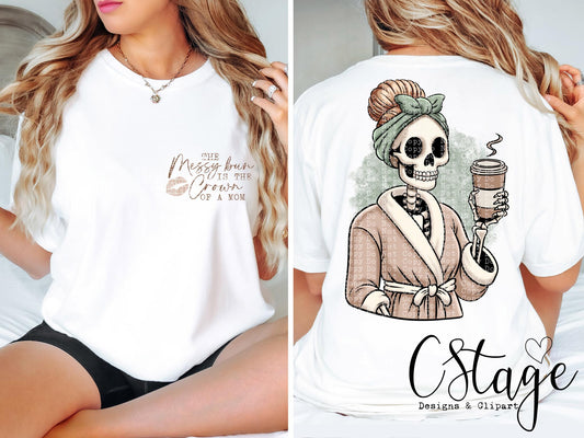 Messy Bun Digital Image PNG