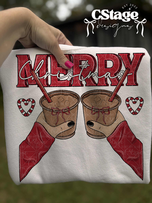 Merry Christmas 4 Different Skin Tones Included Digital Image PNG