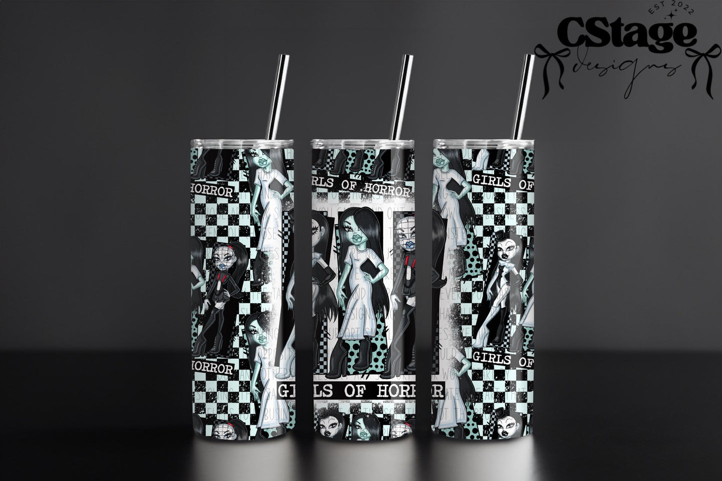 Girls of Horror Tumbler