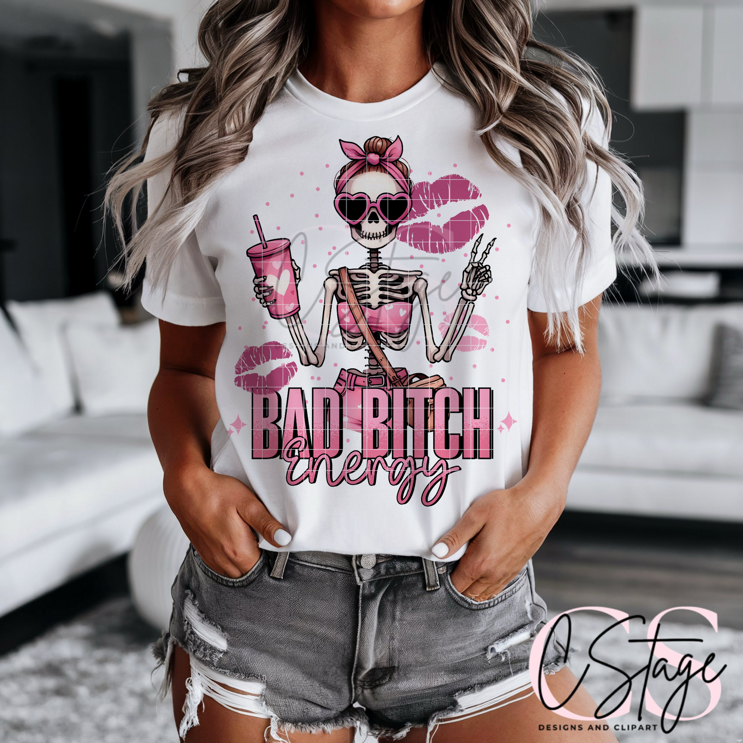 Bad B**ch Energy Digital Image PNG