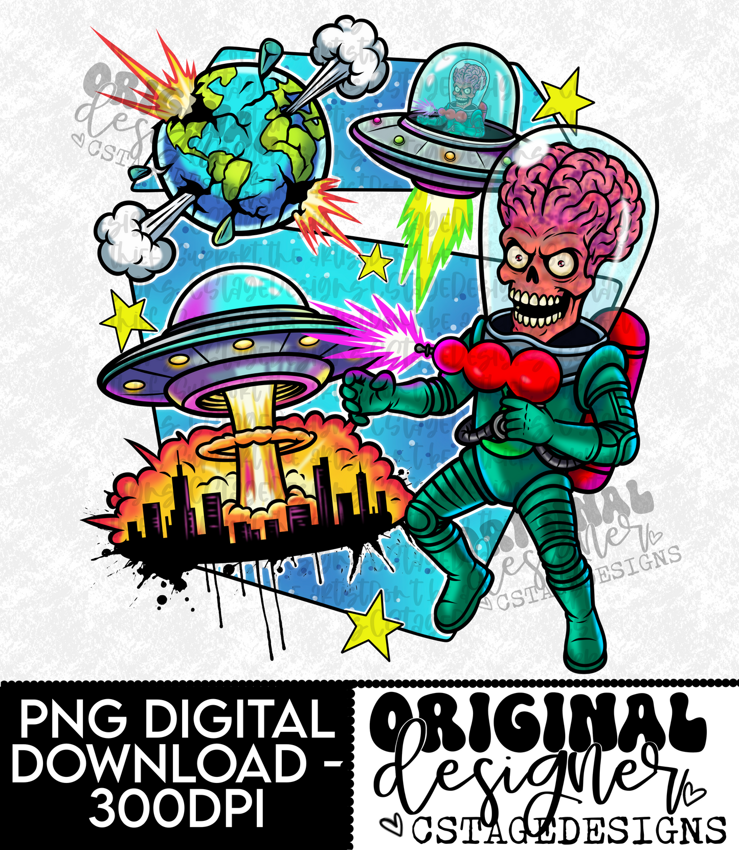 Alien Digital Image PNGl