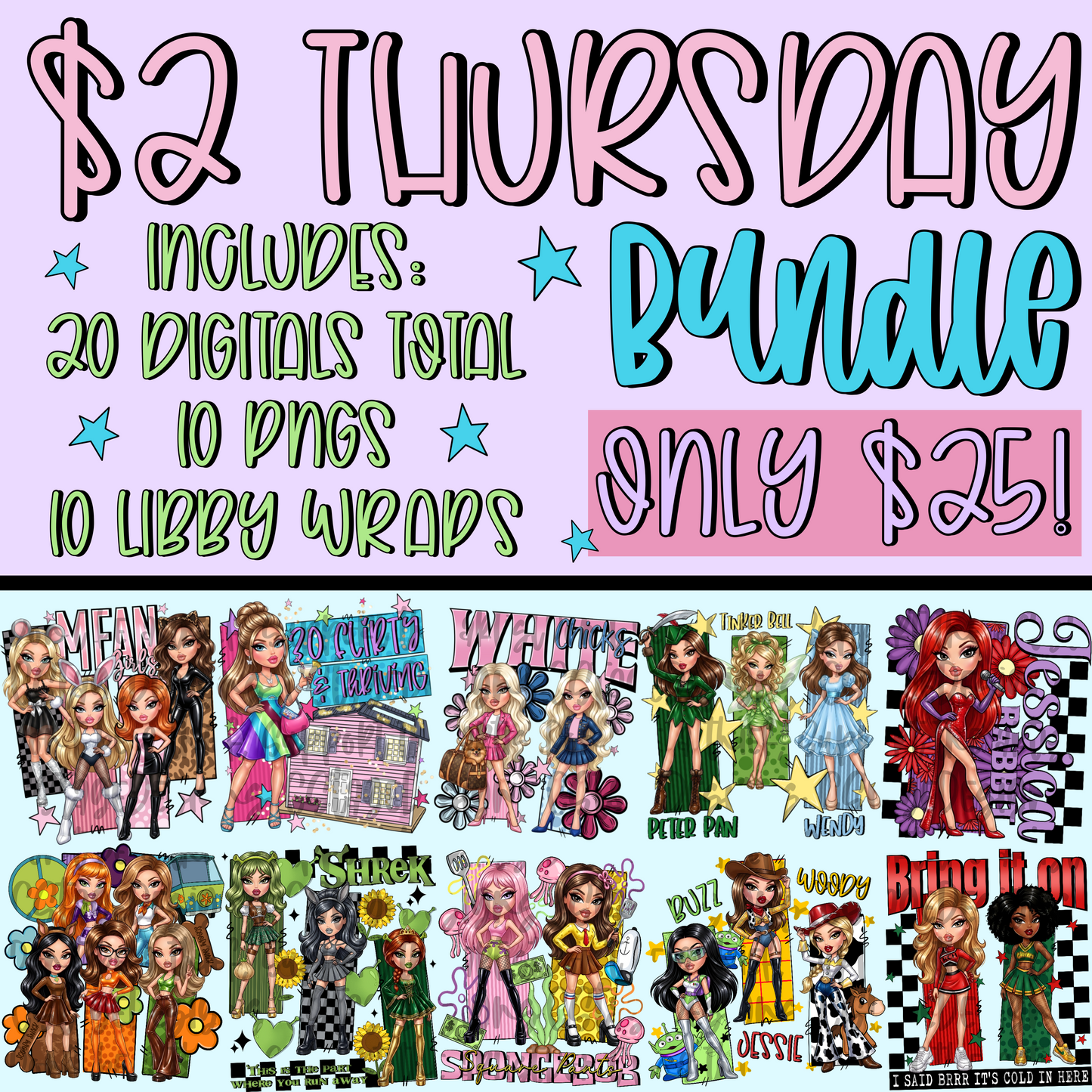 $2 Thursday BUNDLE Digital Image PNG