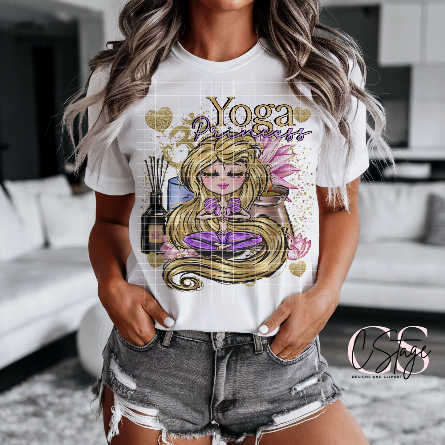 Yoga Princess Digital Image PNG