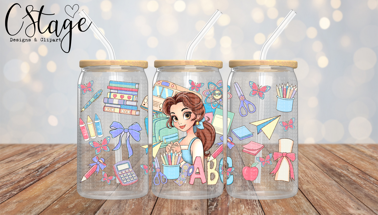 Back to School Belle Digital Image PNG