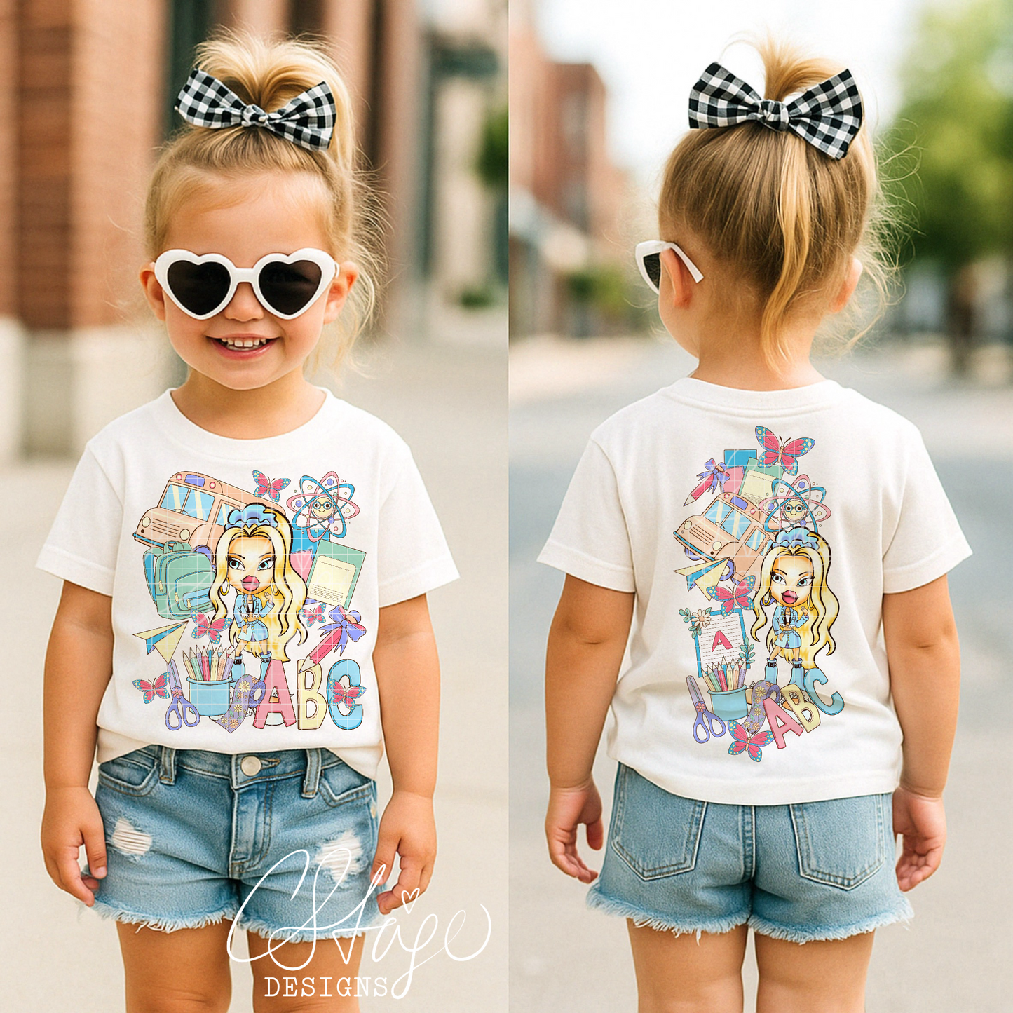 Back to School Brat Digital Image PNG
