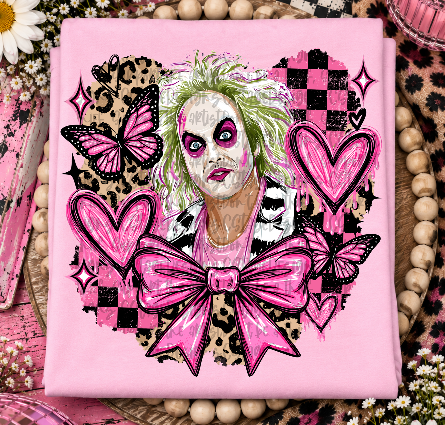 Pinks Grunge Character Digital Image PNG
