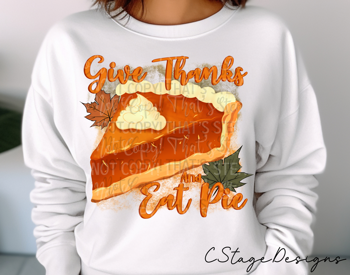 Give thanks and eat pie digitals image png