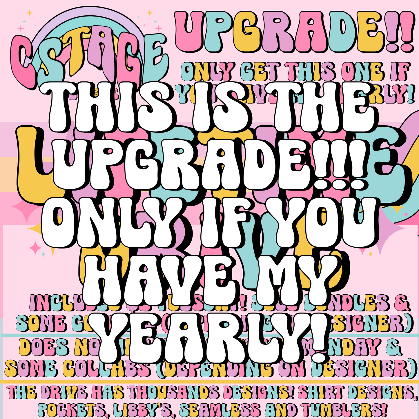 LIFETIME UPGRADE! ONLY GRAB THIS IF YOU HAVE MY YEARLY!! IF YOU DO NOT HAVE MY YEARLY, YOU WILL BE REFUNDED!
