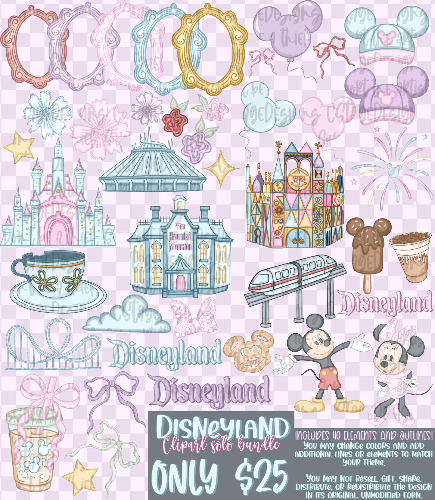 DL Clipart Bundle Elements PNGS