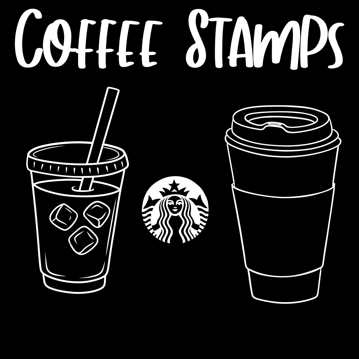 Coffee Stamps (Includes 3 Stamps) File Only!