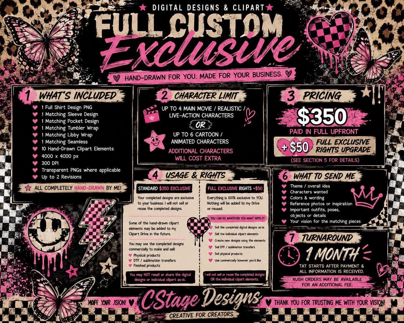 Custom Exclusive(DOES NOT INCLUDE FULL EXCLUSIVE RIGHTS UNLESS PURCHASED SEPARATELY)