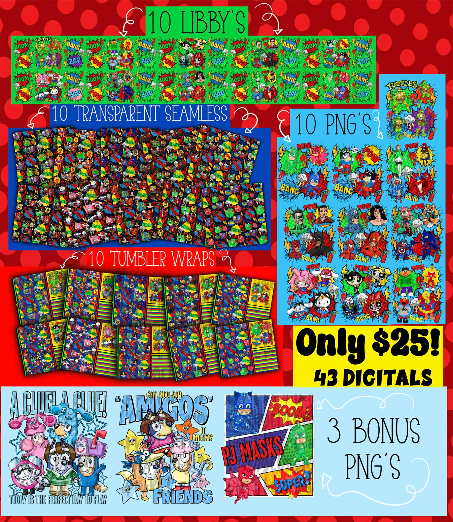 $2 Thursday Bundle 3/19 Digital Images PNG