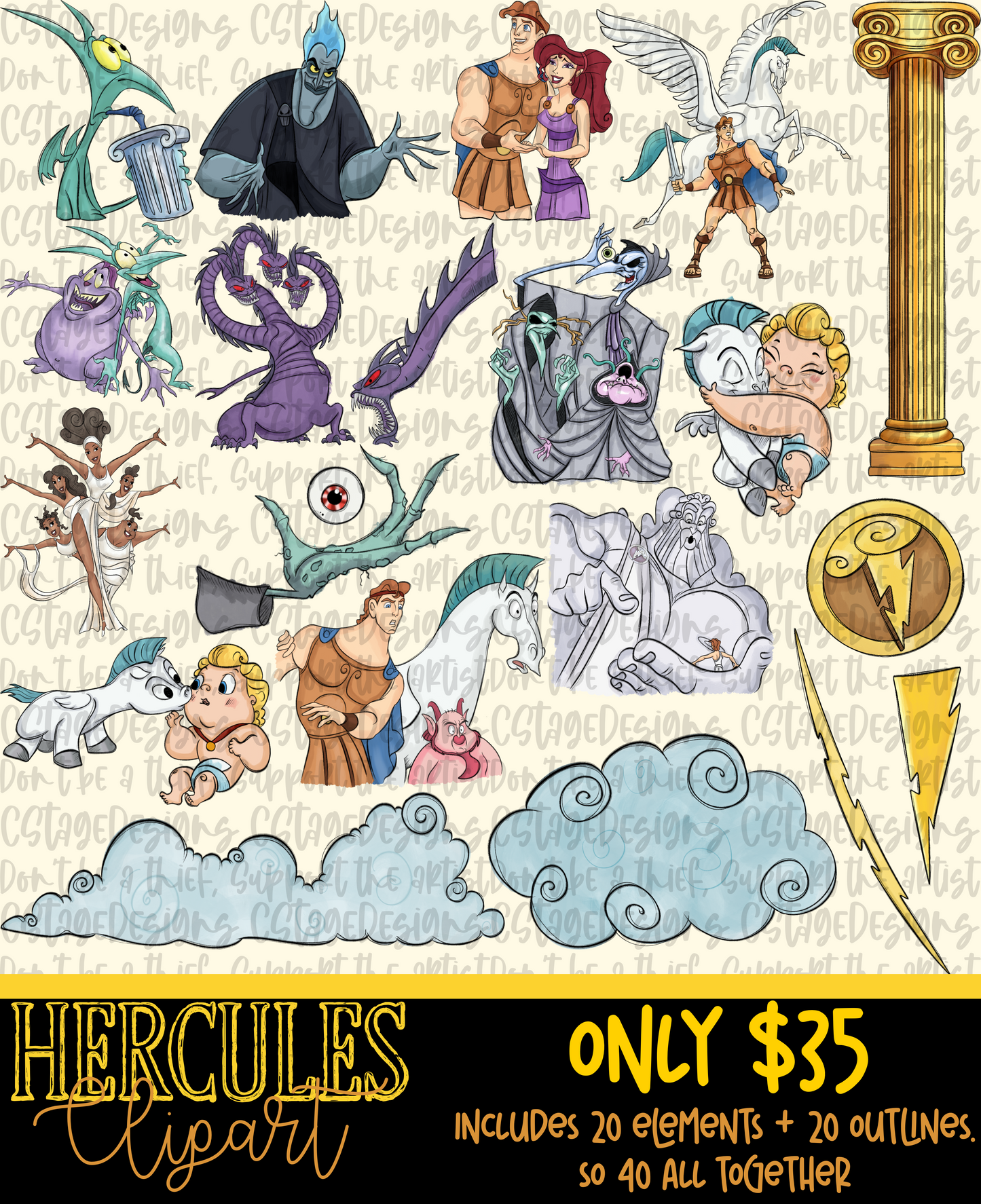 Herc Clipart Bundle