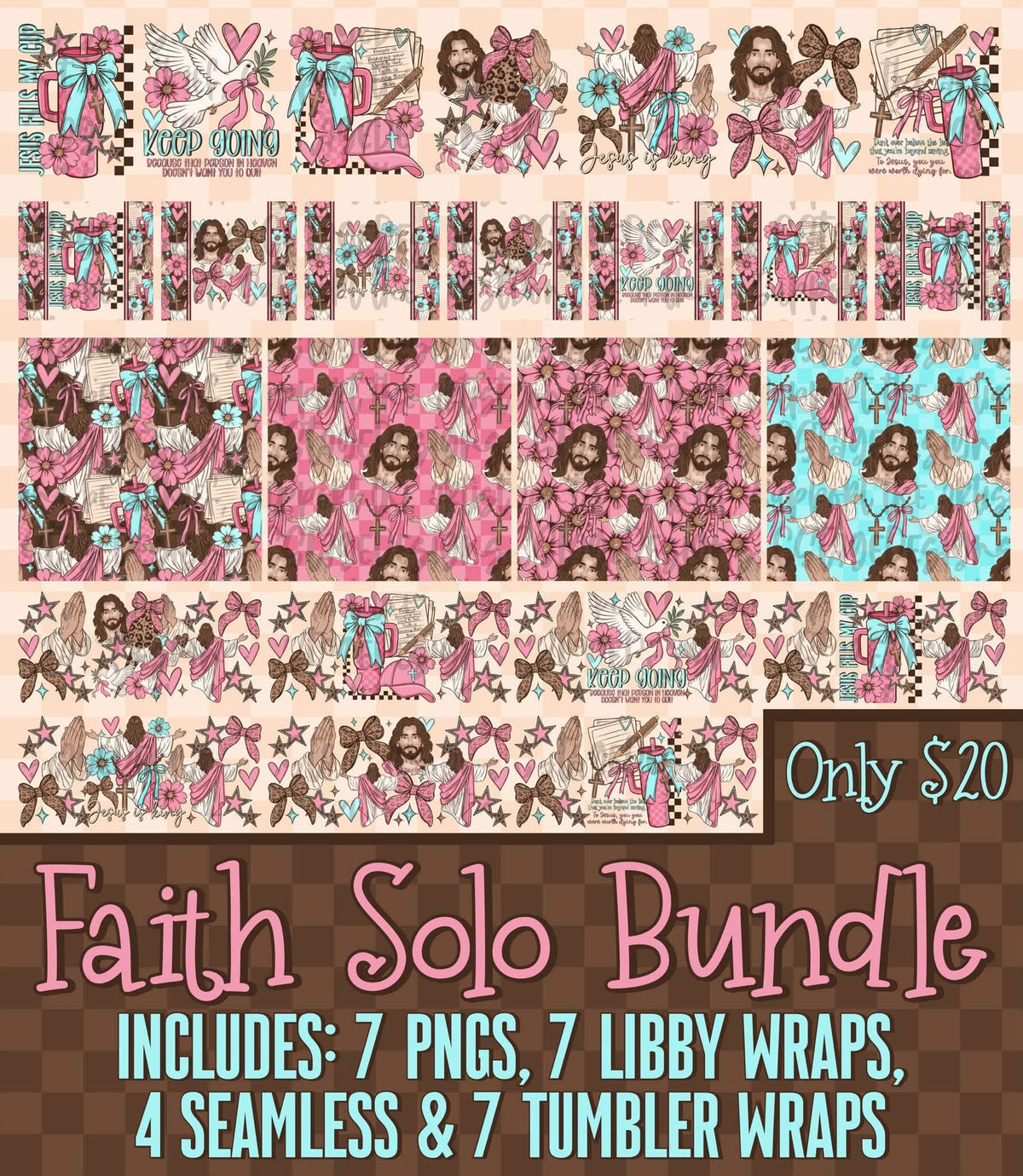 Faith Solo Bundle Digital Images PNG