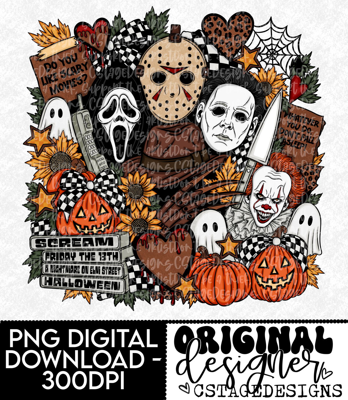 Horror Mash-Up Digital Image PNG