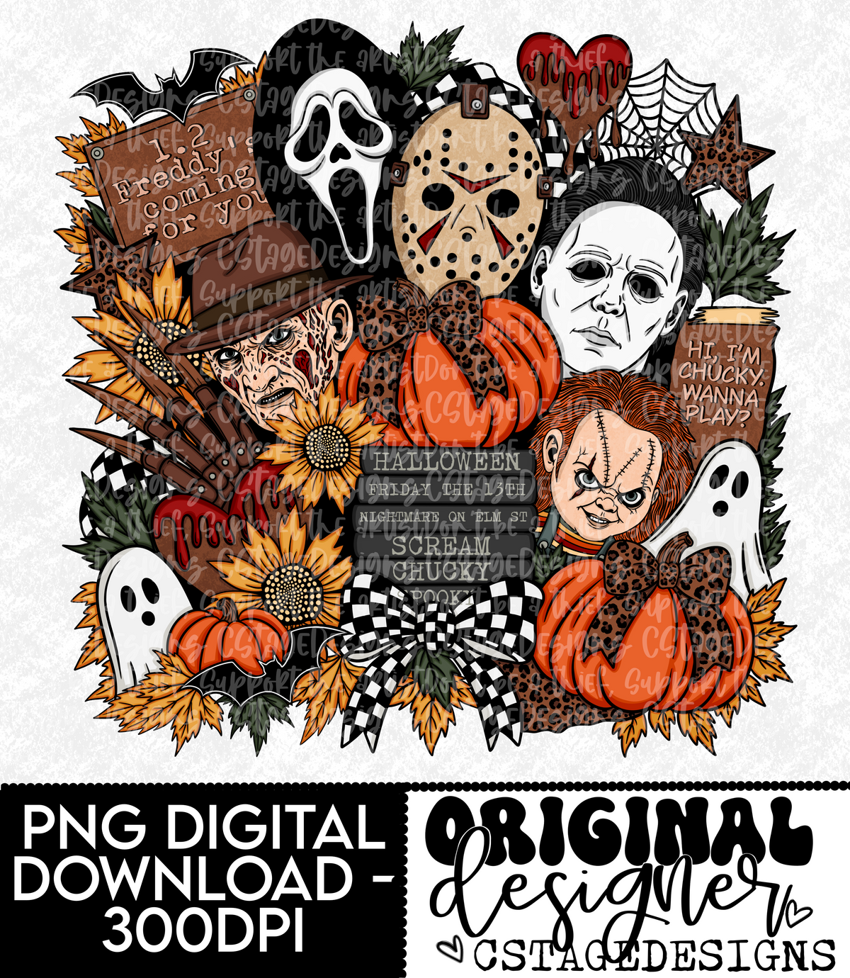 Horror Mash-Up Digital Image PNG