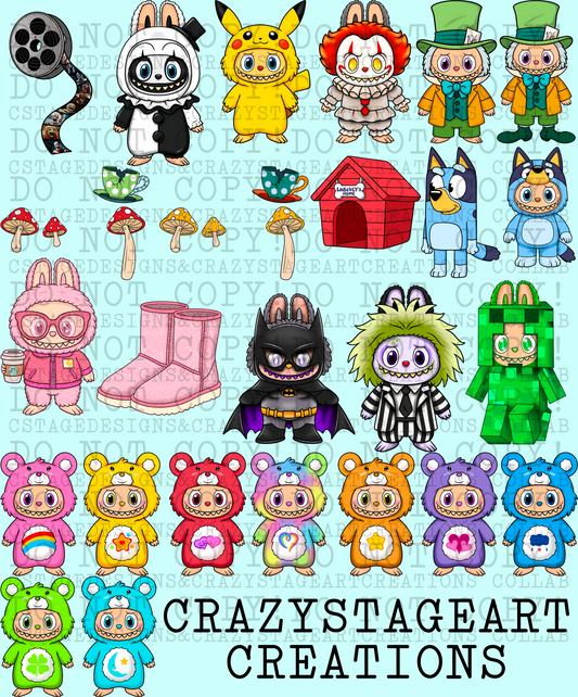Labu CLIPART ONLY Collab W/Crazy Stage Art Creations