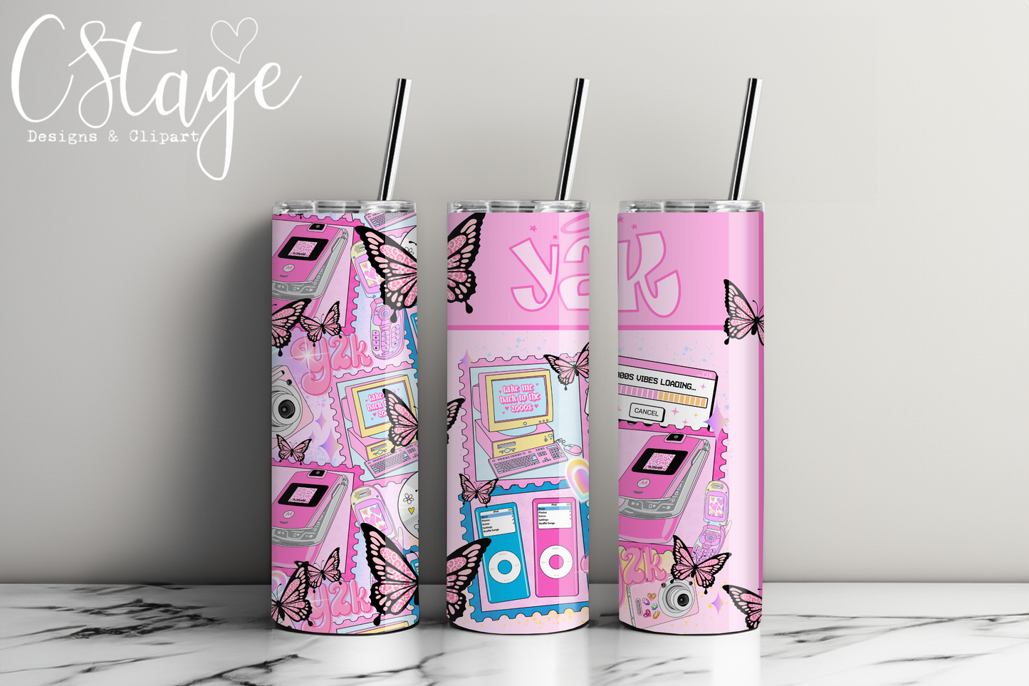 Y2K Tumbler digital image png