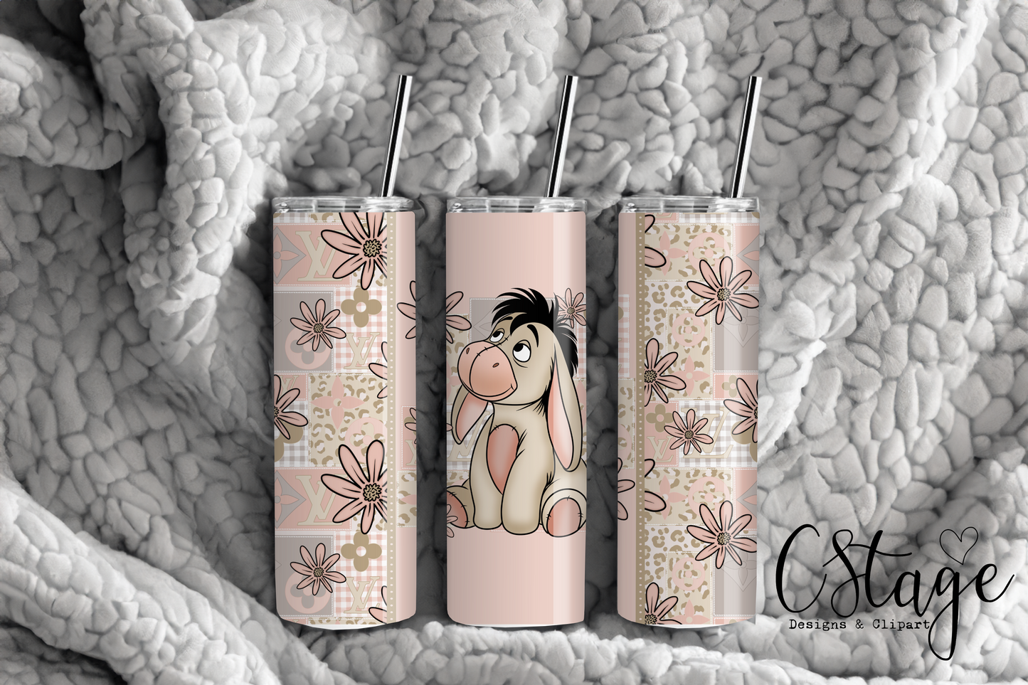 E-eyore Tumbler Digital Image PNG