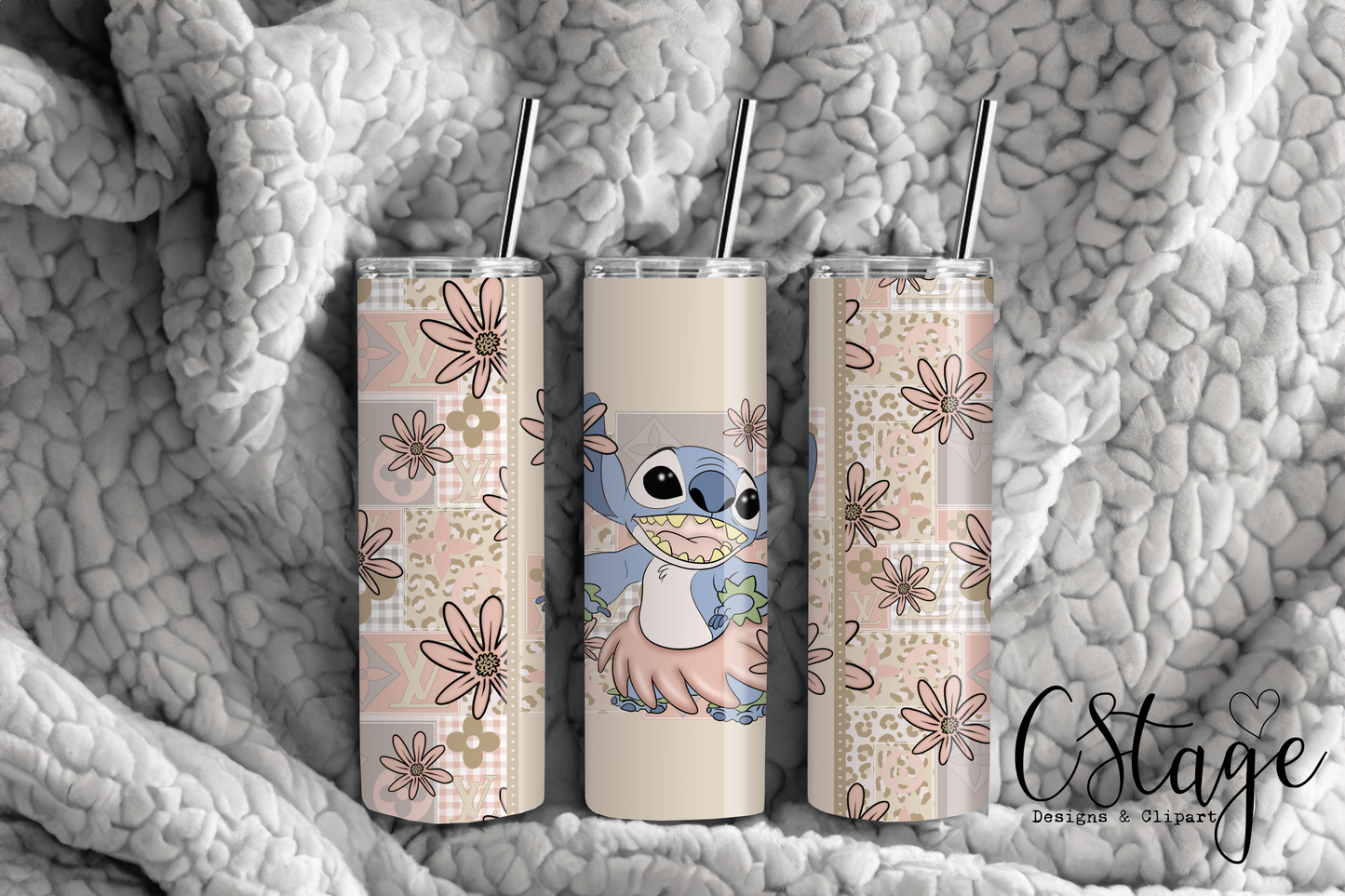 Blue Darling Tumbler Digital Image PNG