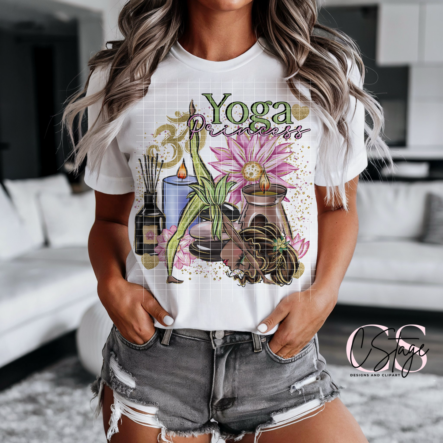 Yoga Princess Digital Image PNG