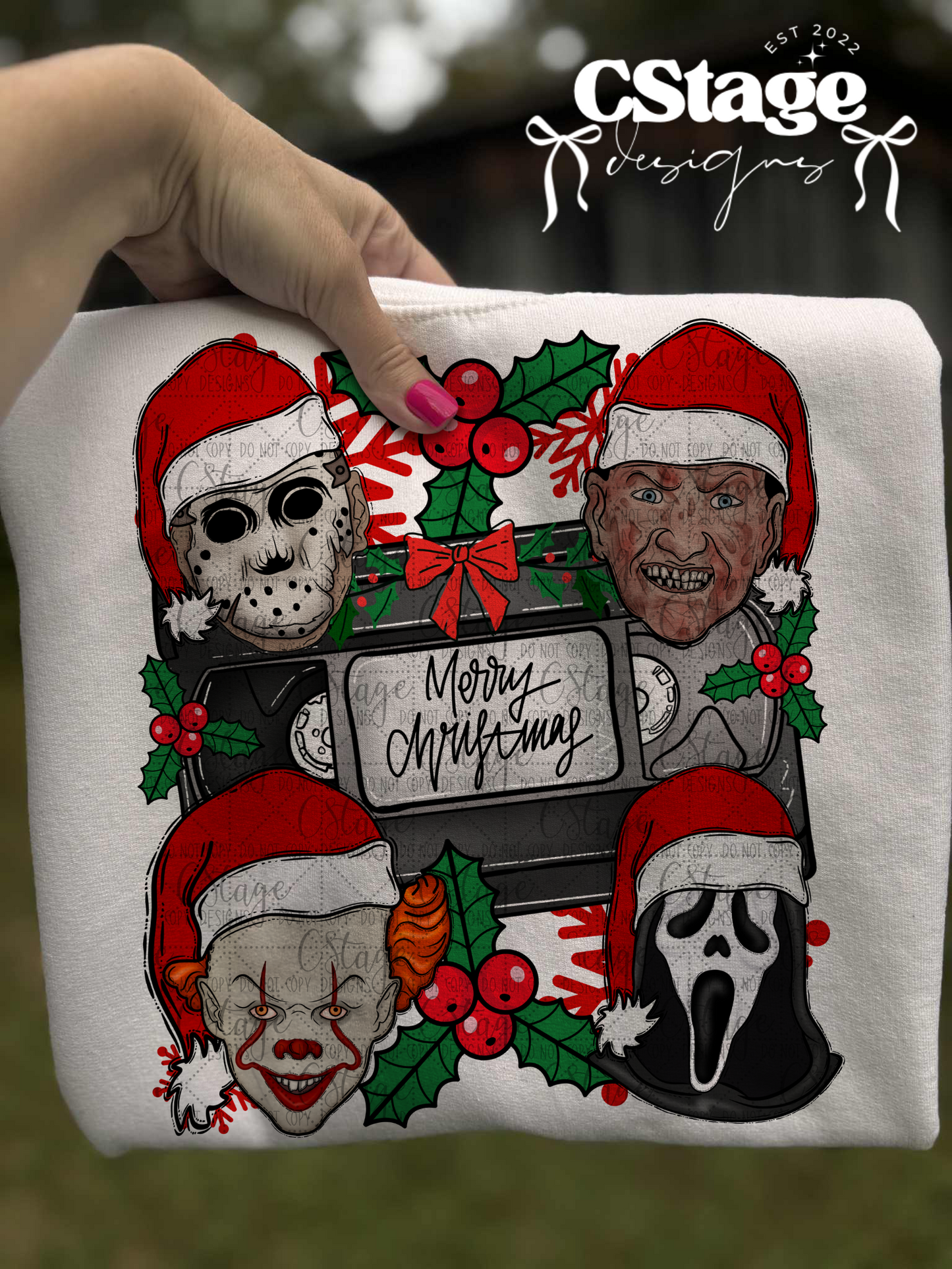 Horror Christmas Digital Image PNG