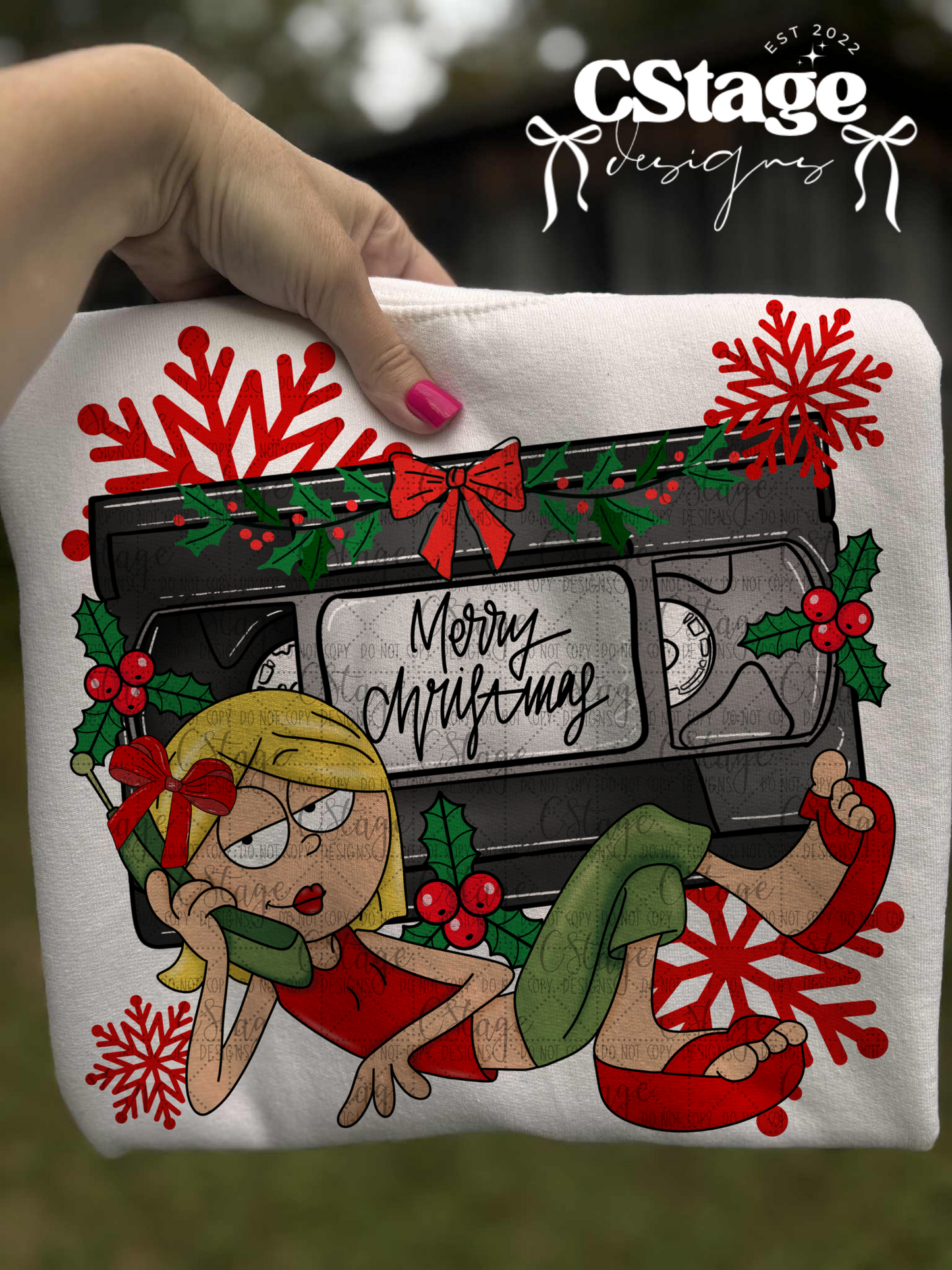 Liz Christmas Digital Image PNG