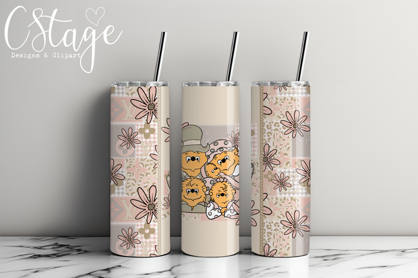 The Bears Tumbler Digital Image PNG