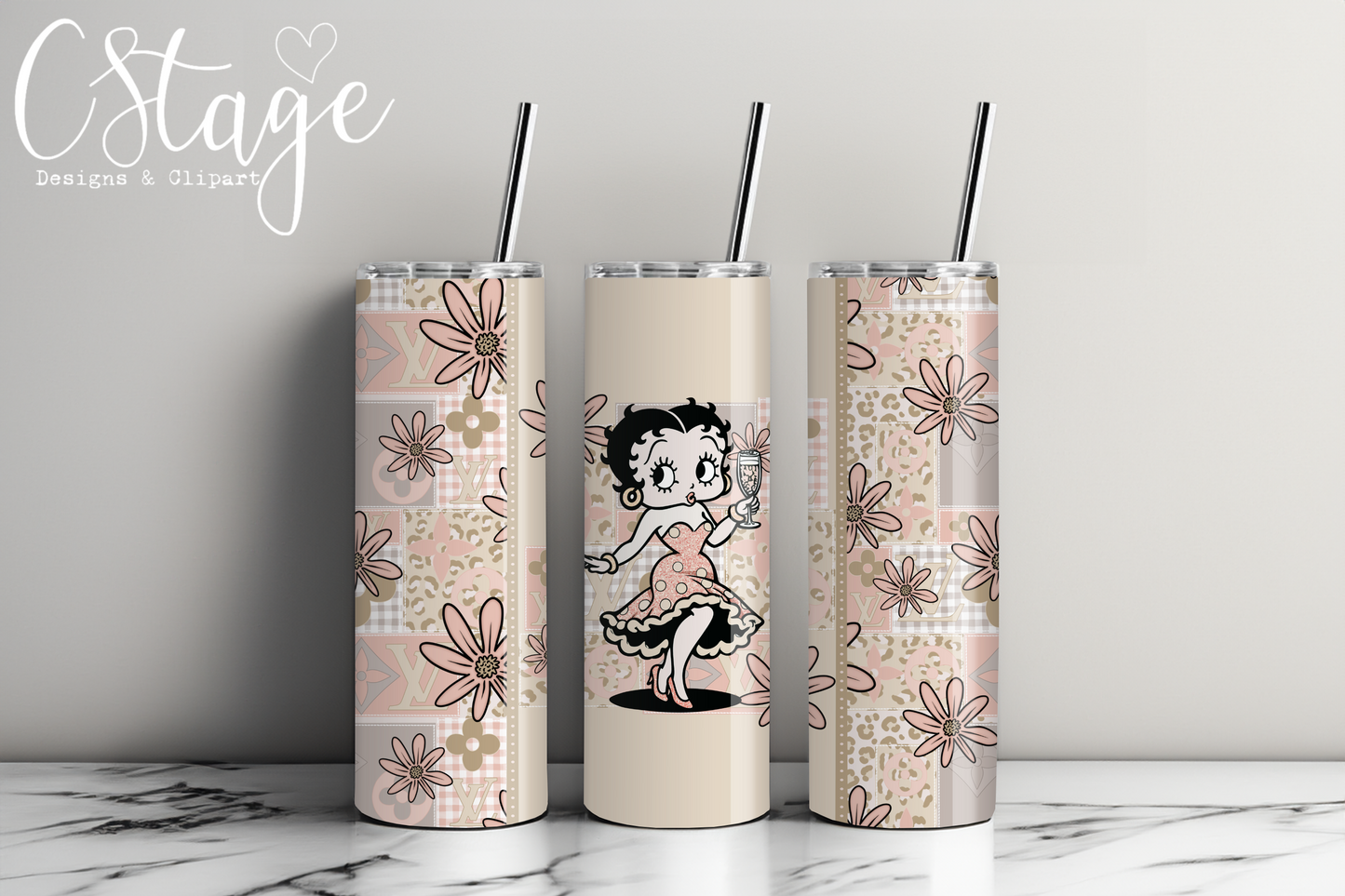 Boop Tumbler Digital Image PNG