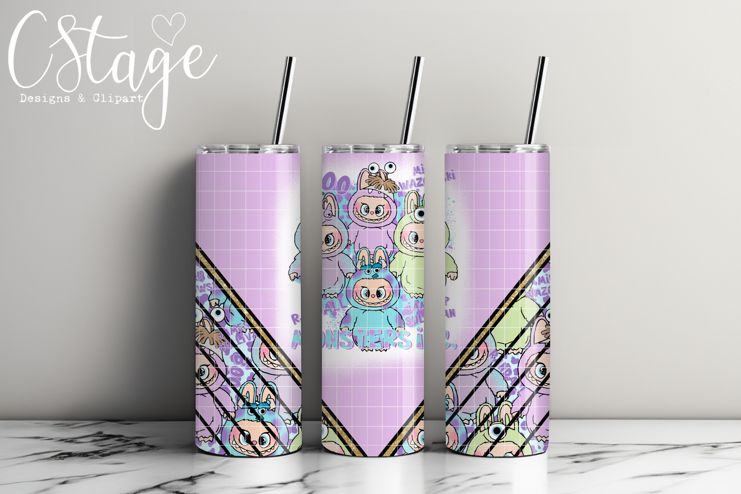 Monster Tumbler Digital Image PNG