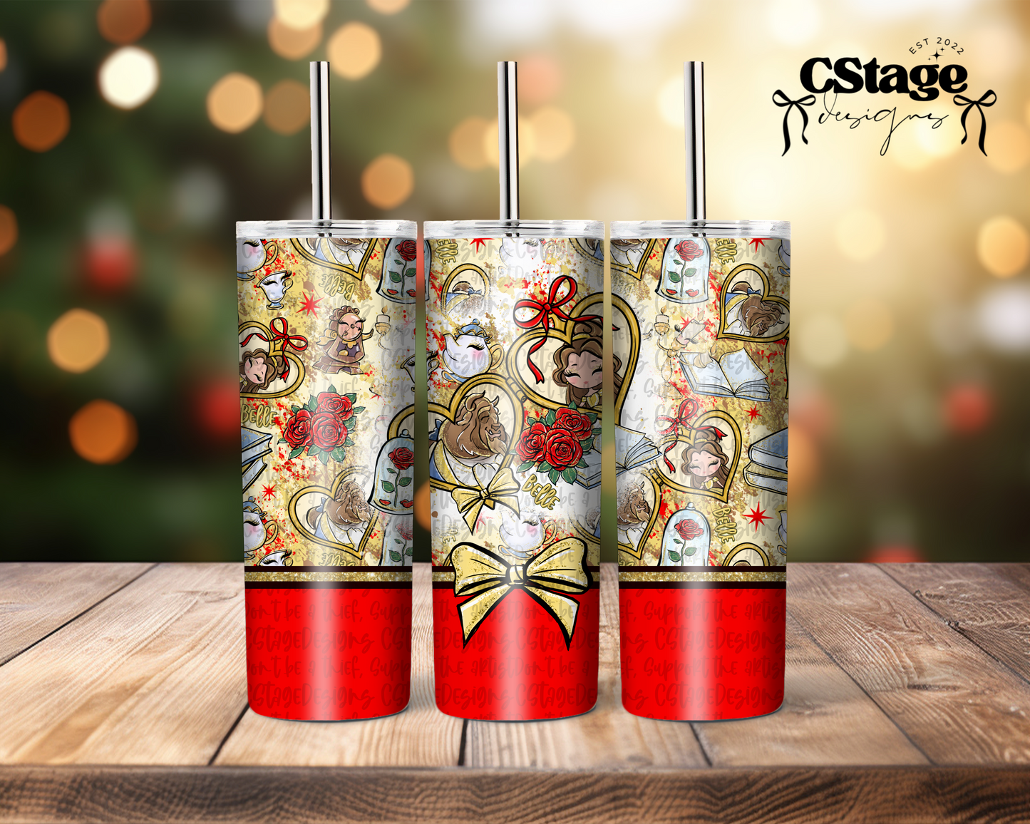 Belle 20oz Tumbler Digital Image PNG