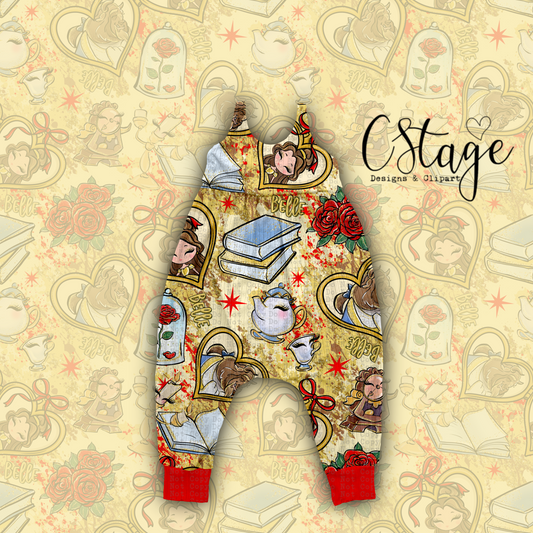 Belle Seamless Digital Image PNG