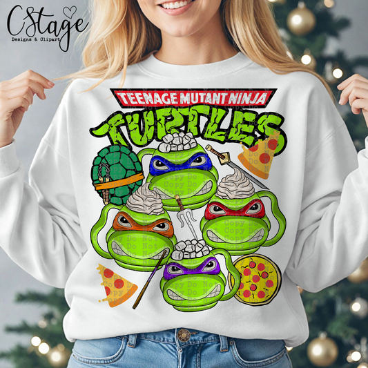 TMN Turtles Digital Image PNG