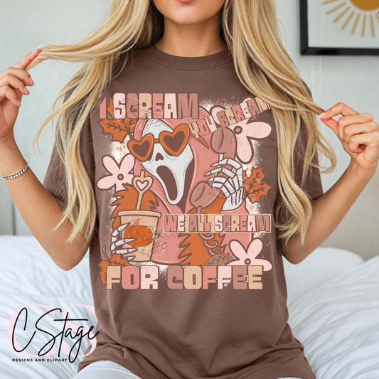 Ice Scream Coffee Digital Image PNG