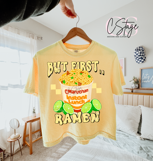 But First... Ramen Digital Image PNG