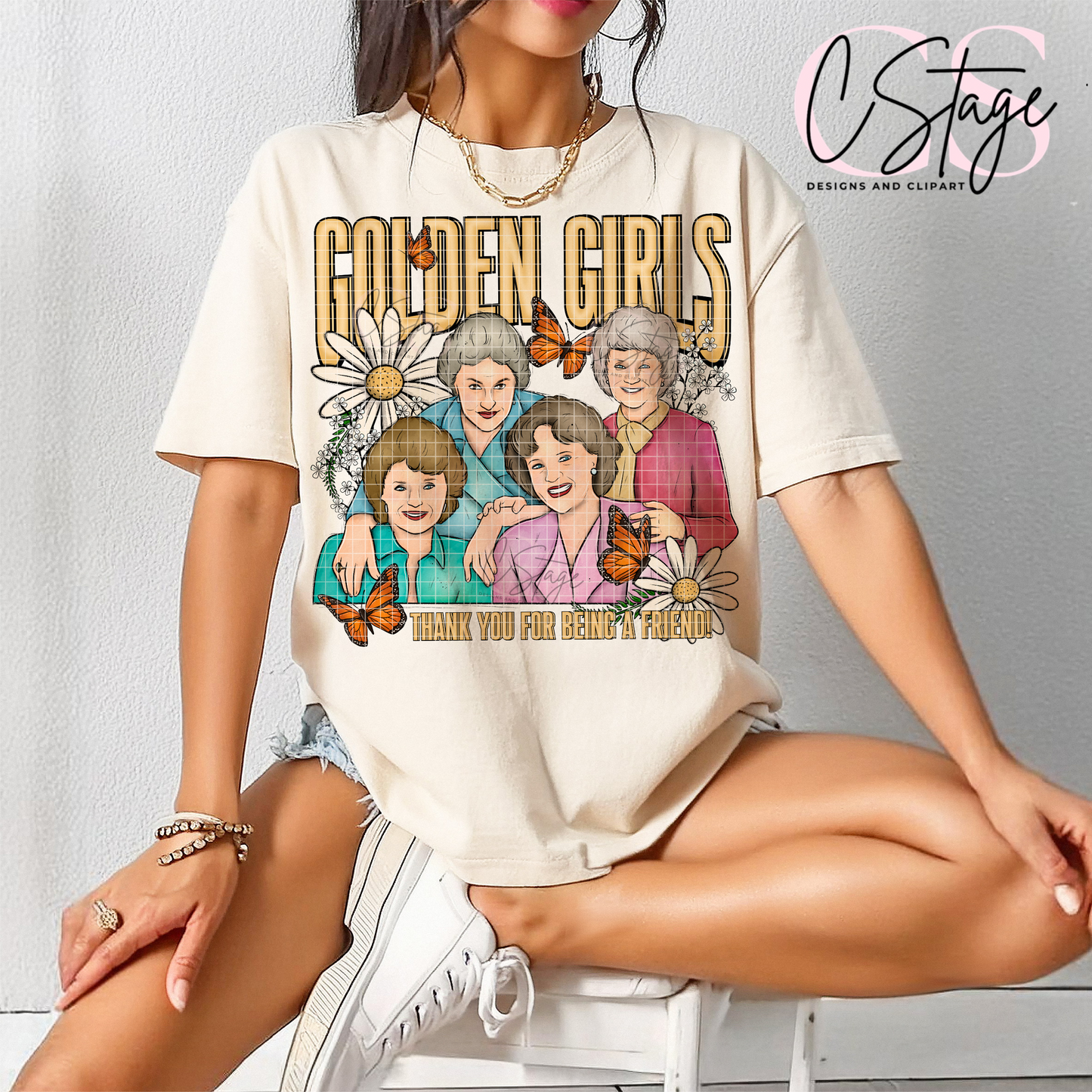 Golden Babes Digital Image PNG
