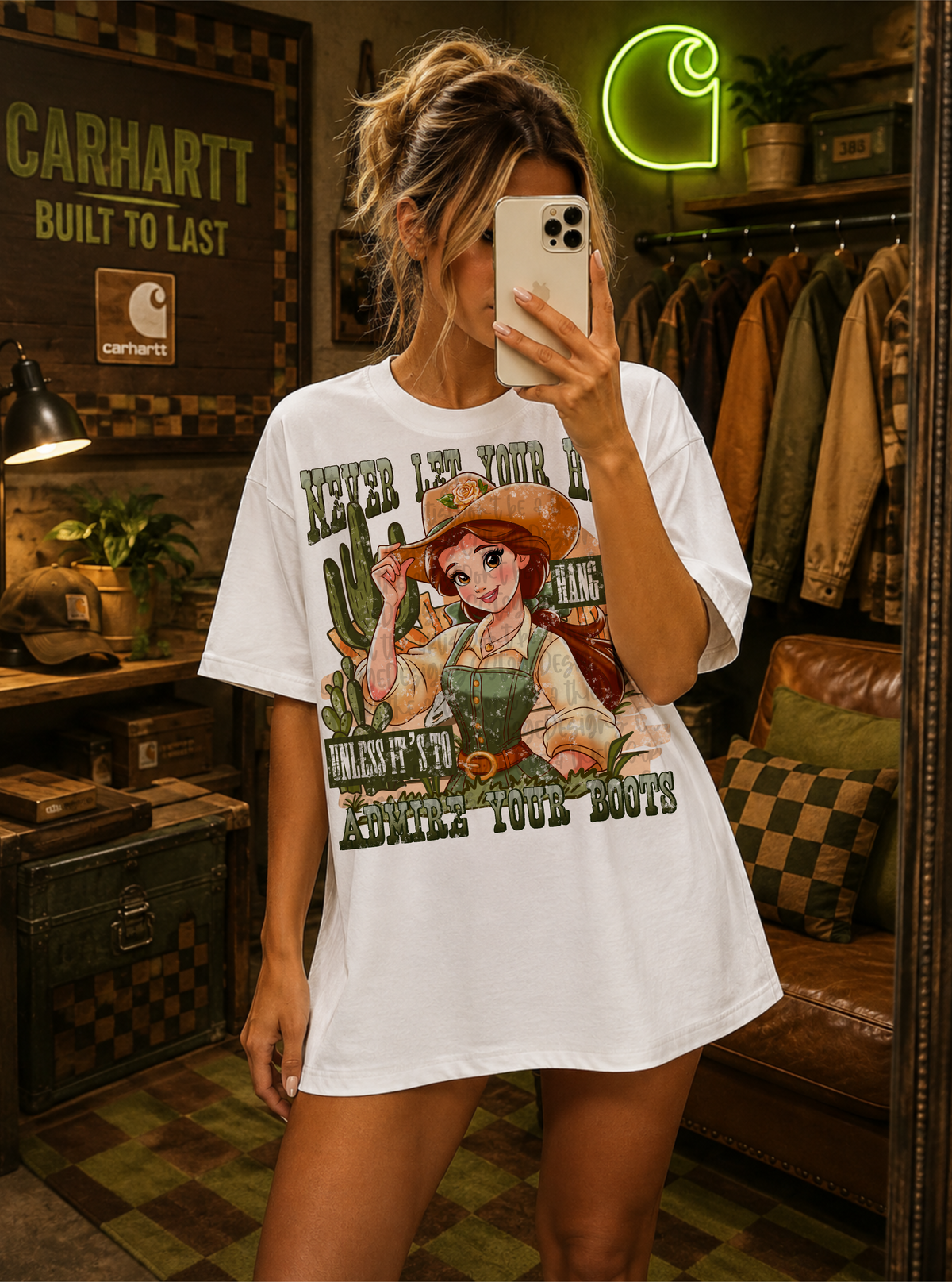 Never Let Your Head Hang Down Unless It’s To Admire Your Boots Digital Images PNG