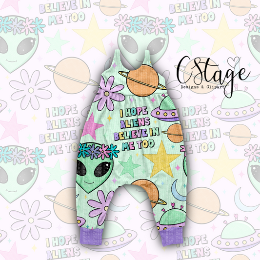 Alien Seamless Digital Image PNG