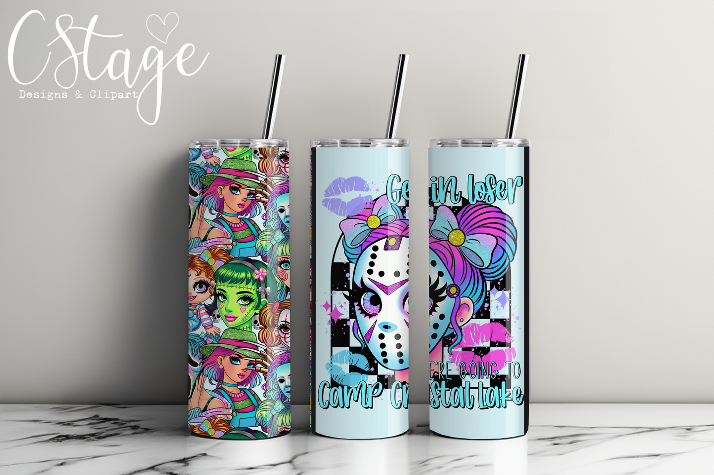 Get In Loser 20oz Tumbler Digital Image PNG