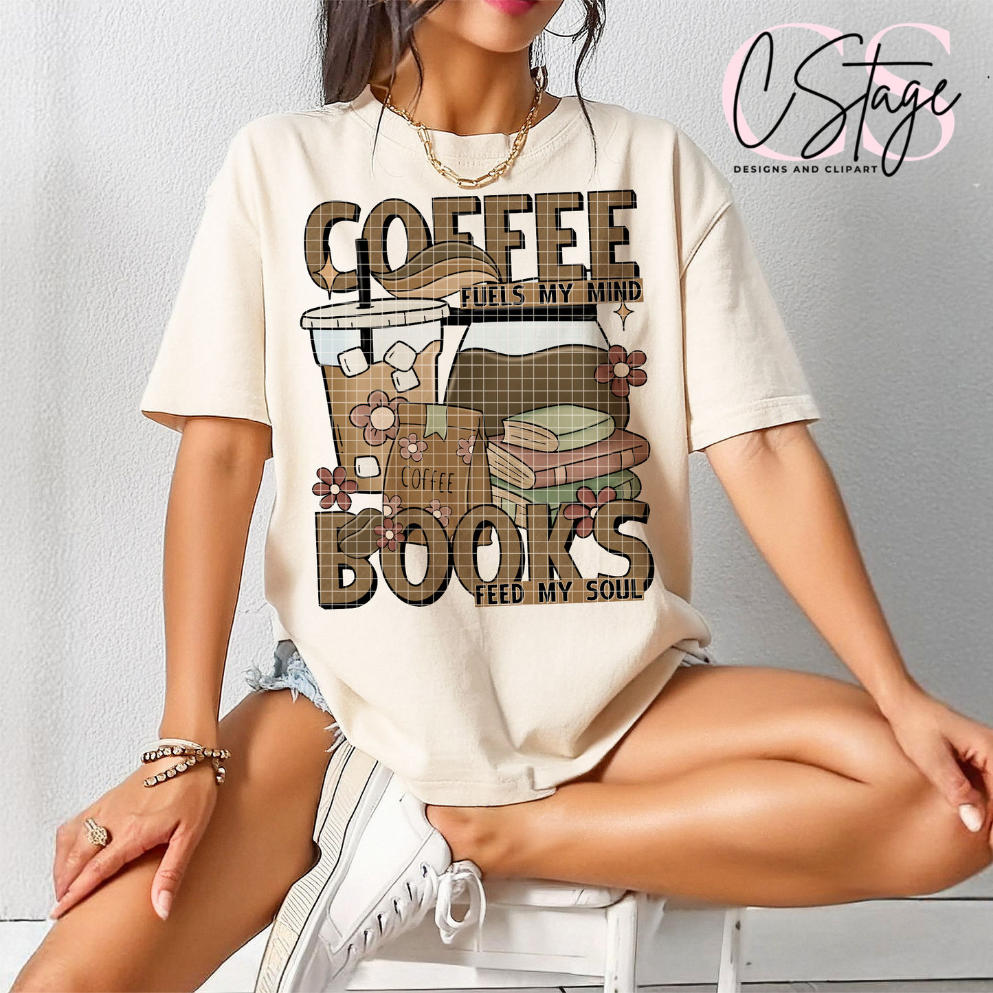 Coffee & Books Digital Image PNG