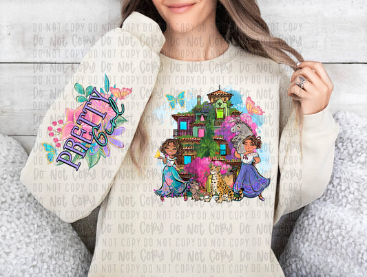 girls with sleeve that says princess png