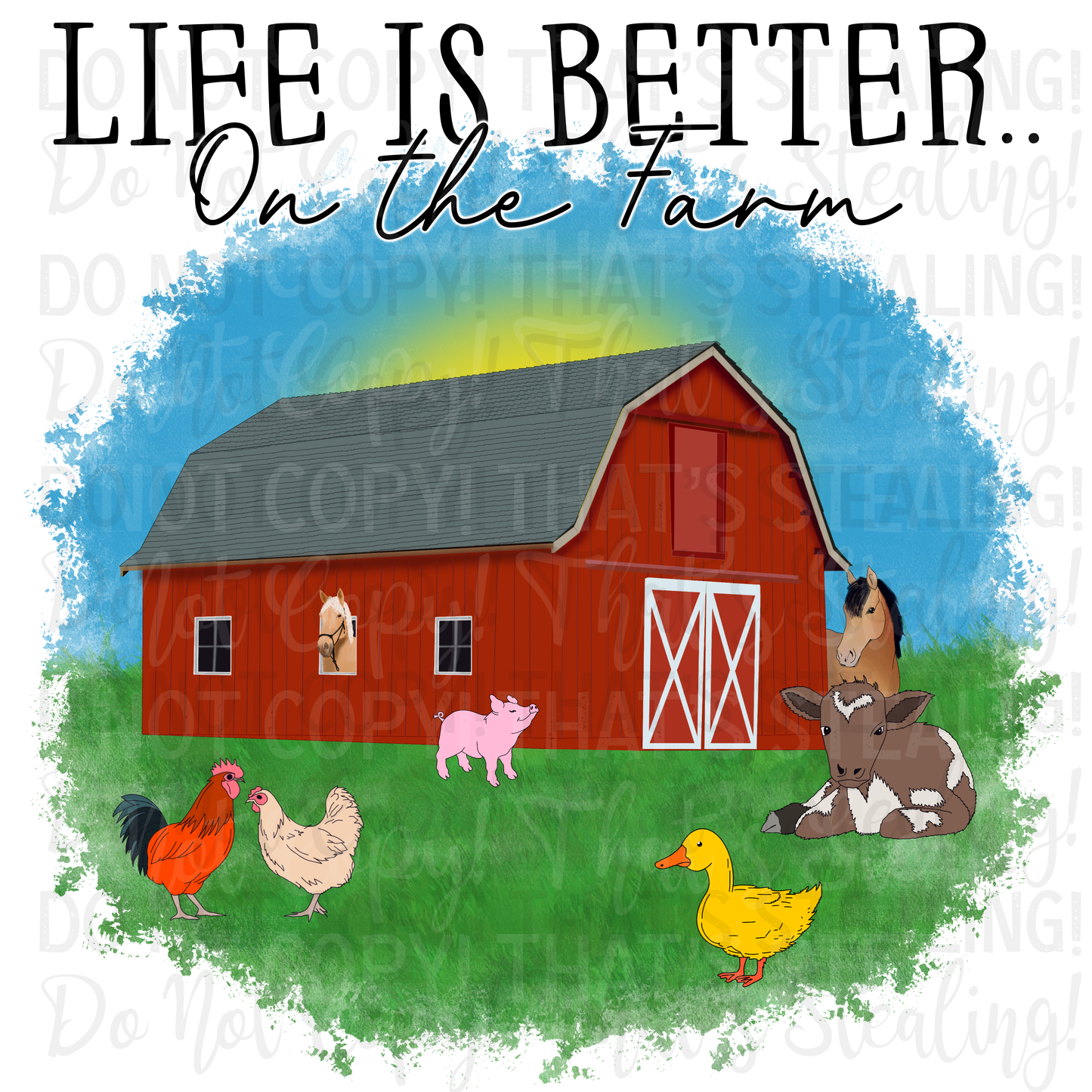 Life is better on the farm Bundle Digital Images PNG