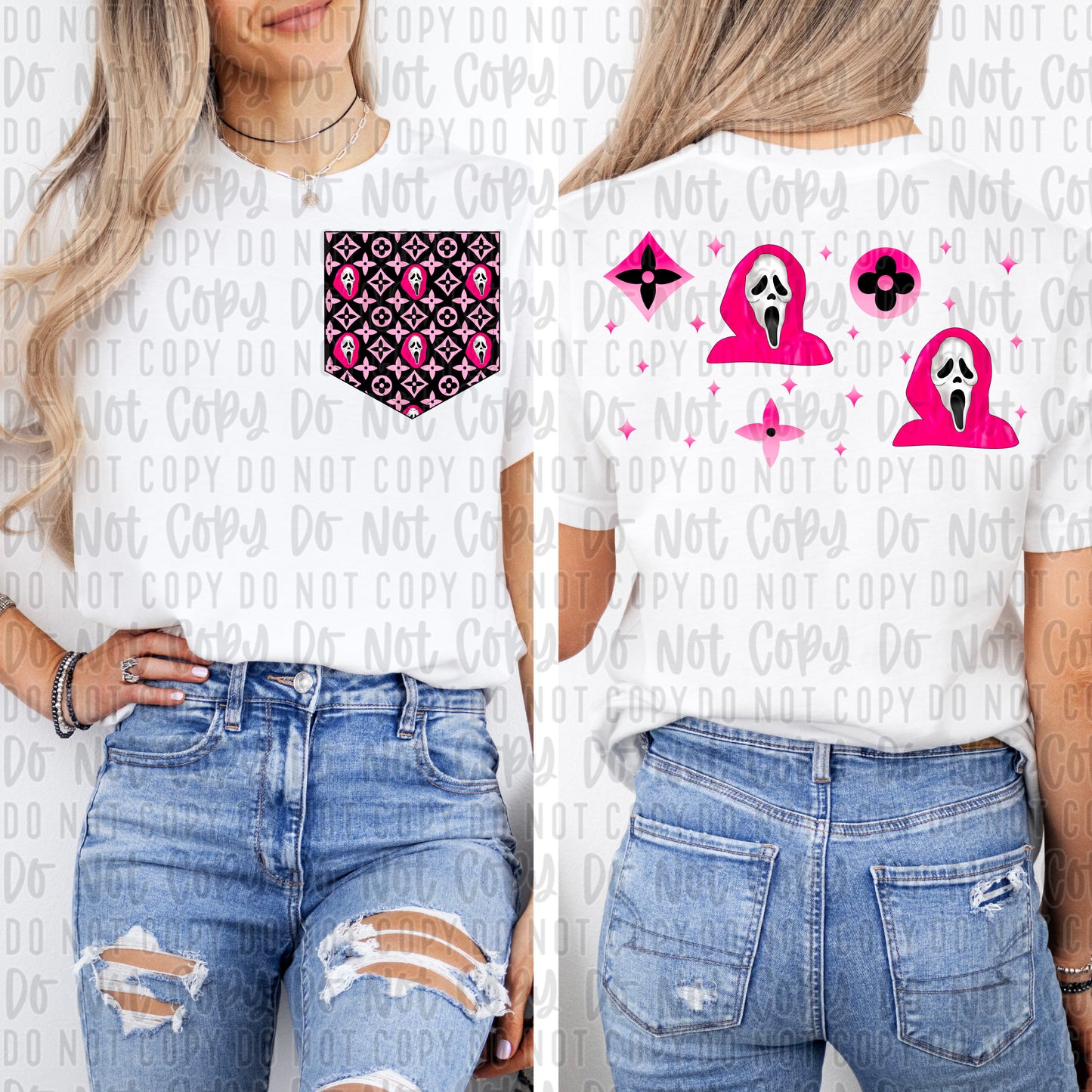 pink face sleeve and pocket png