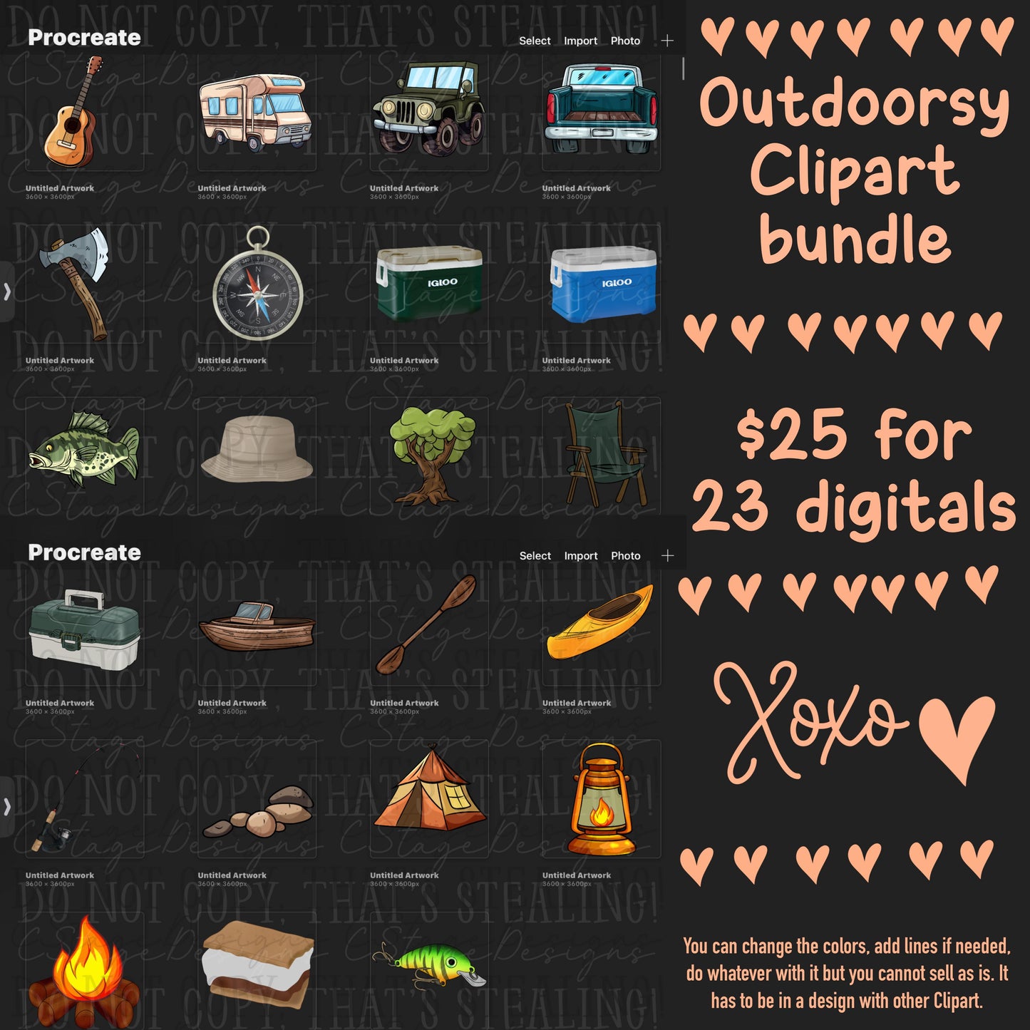 Outdoorsy Clipart Bundle
