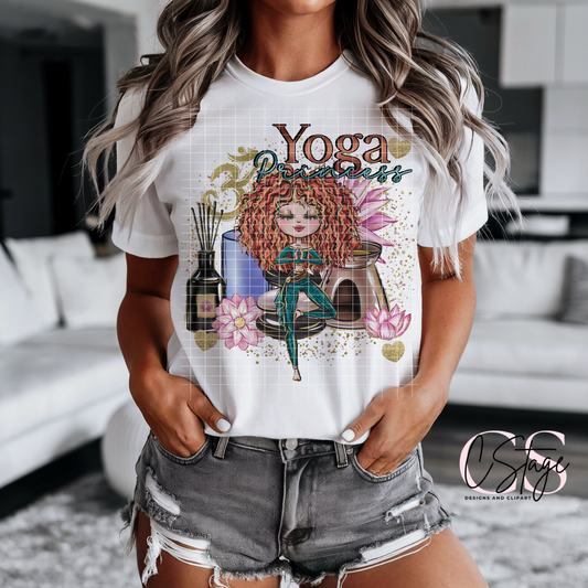 Yoga Princess Digital Image PNG