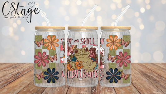 Stop and smell the wildflowers Libby wrap digital image png