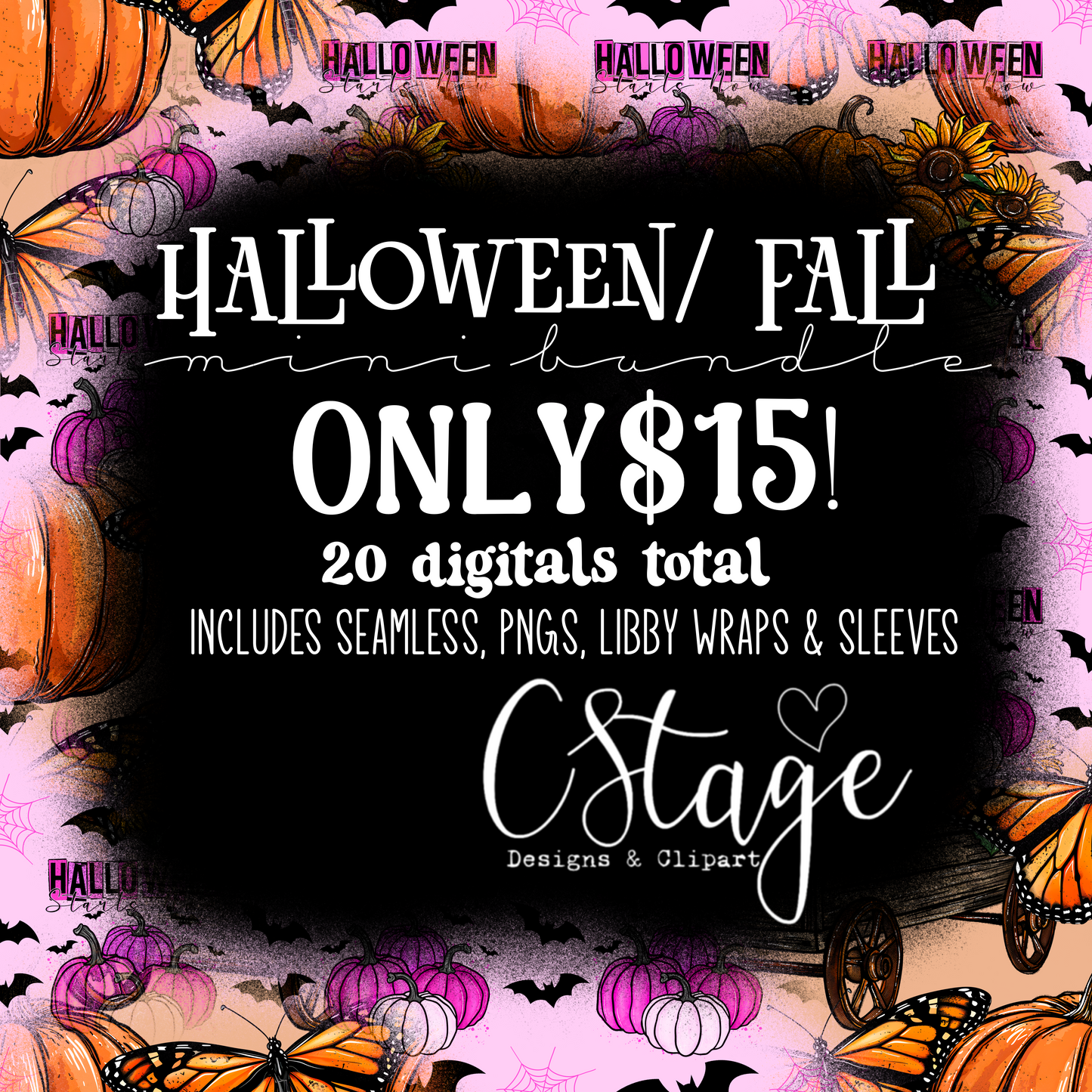 Halloween/Fall Mini Bundle Digital Image PNG